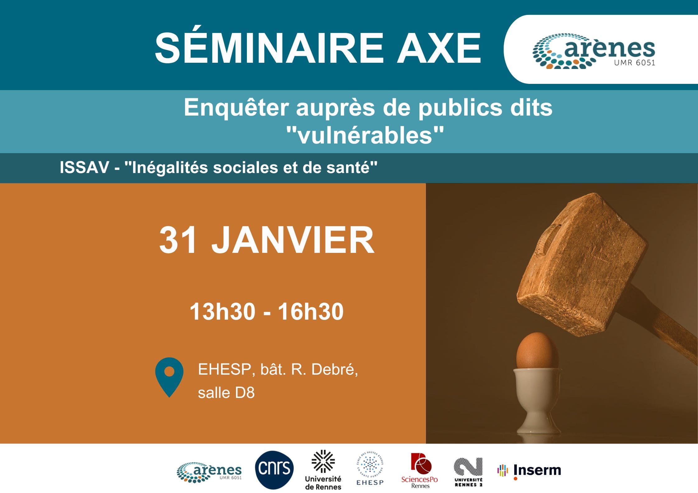 Séminaire Axe 1 - Enquêter auprès des publics dit vulnérables_